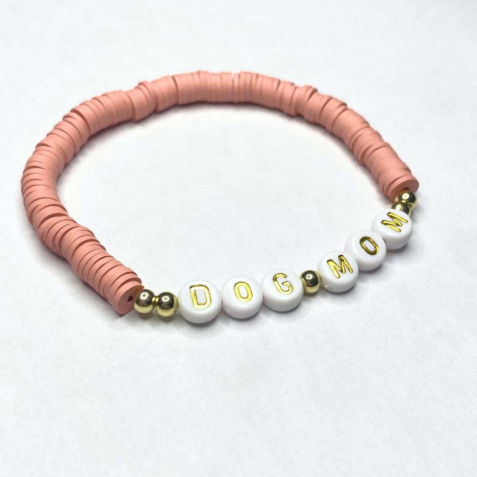 Dog Mom Bracelet – 7" Stretch Beaded Bracelet 🐾 (3 Styles Available)